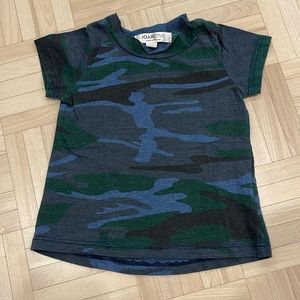 JOAH LOVE blue army print t-shirt